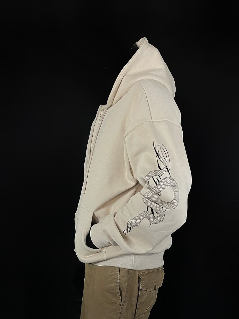 Serpent Hoodie - Beige