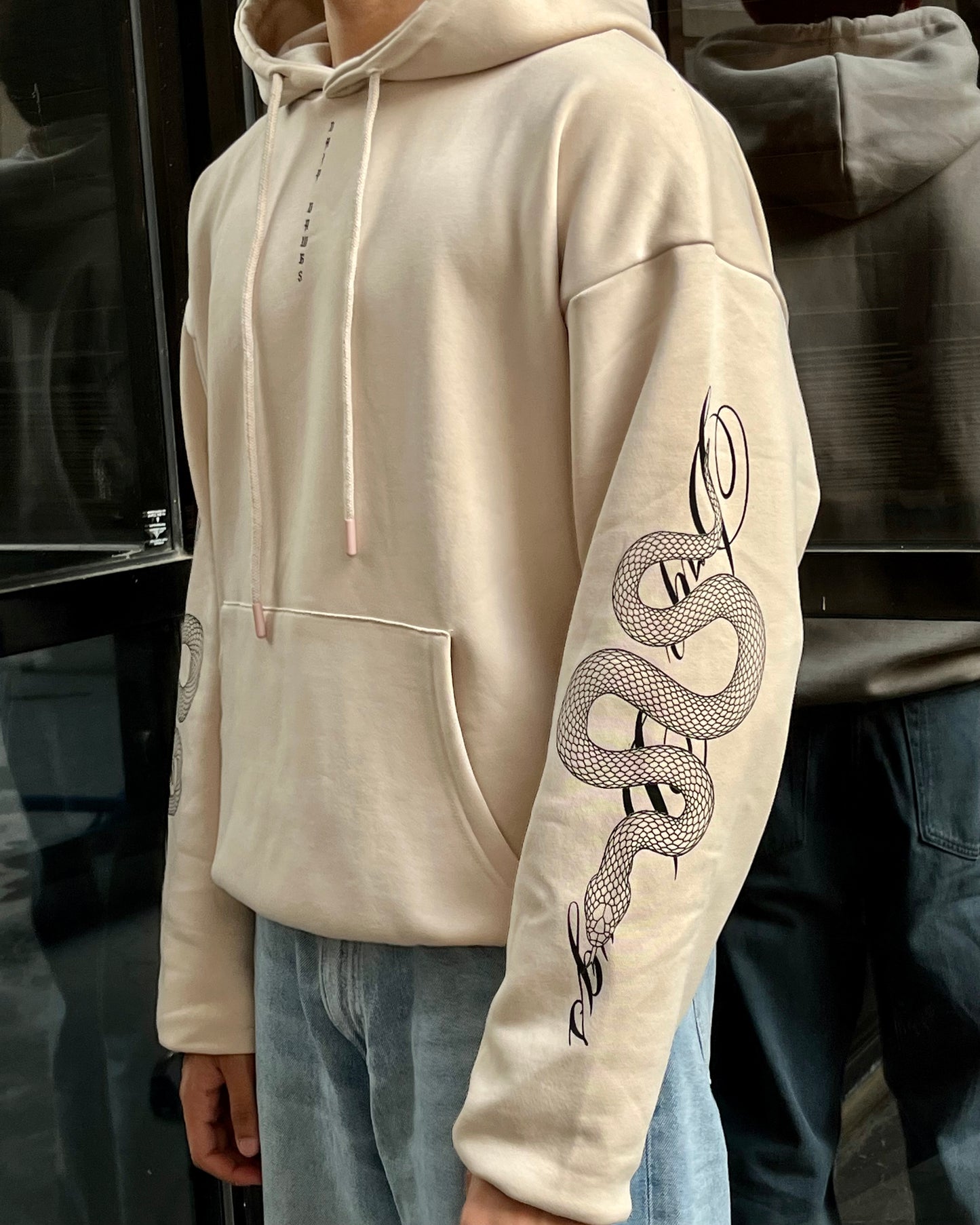Serpent Hoodie - Beige